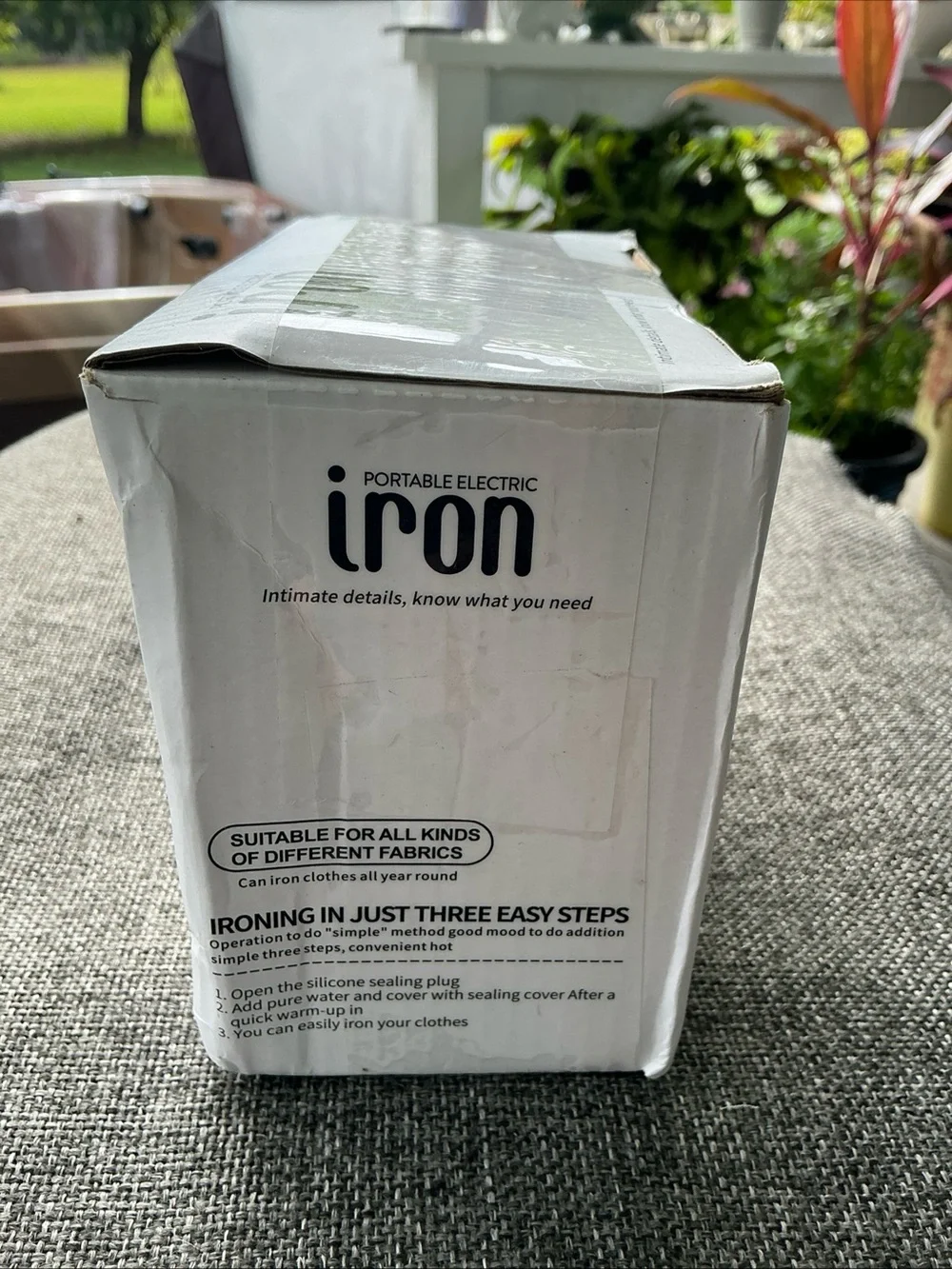 IRO Portable Electric Iron K1 in Cream with Gold Trim